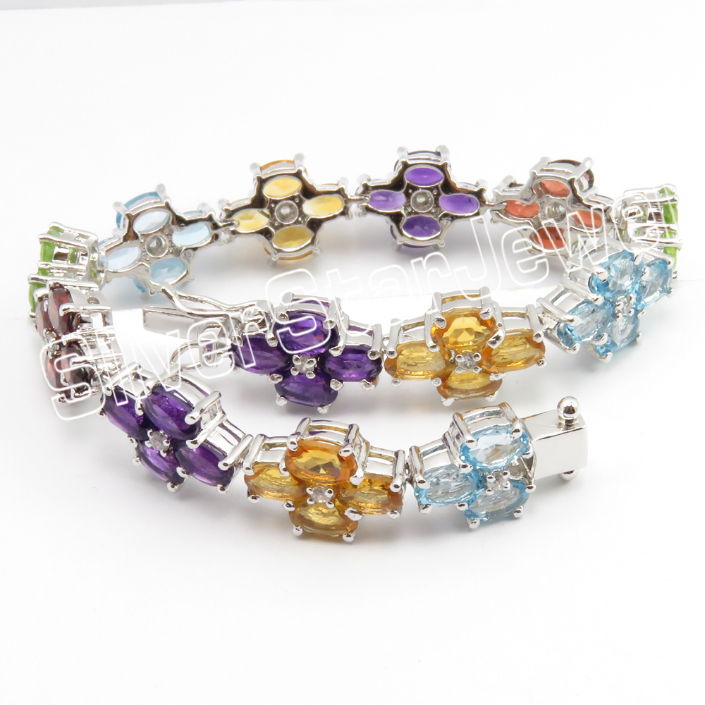 Wholesale Multistone Bracelets - Silver Star Jewel